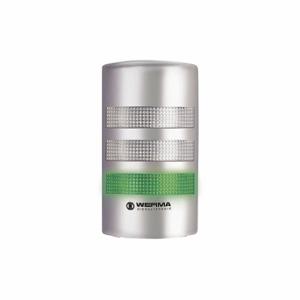 WERMA 69140068 Tower Light Assembly, 3 Light, Green/Red/Yellow, Flashing/Steady, Intermittent/Steady | CU9VXX 452R65