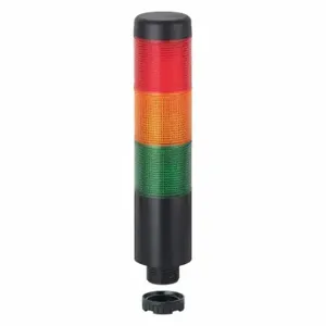 WERMA 69911075 Tower Light Assembly, 3 Lights, Green/Red/Yellow, Flashing/Steady, Steady, LED | CU9VYA 452T86