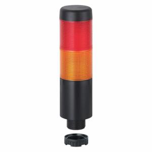 WERMA 69823075 Tower Light Assembly, 2 Lights, Red/Yellow, Flashing/Steady, Steady, LED | CU9VXE 452T78