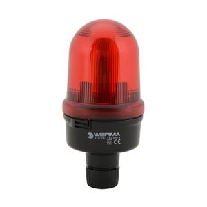 WERMA 82611000 Incandescent Industrial Signal Beacon, 98mm, Red, Permanent, IP65, Tube Mount | CV6MNH