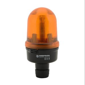 WERMA 82631000 Incandescent Industrial Signal Beacon, 98mm, Yellow, Permanent, IP65, Tube Mount | CV6MNM