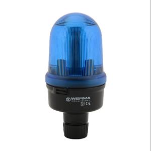 WERMA 82651000 Incandescent Industrial Signal Beacon, 98mm, Blue, Permanent, IP65, Tube Mount | CV6MNR