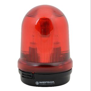 WERMA 82710075 Incandescent Industrial Signal Beacon, 98mm, Red, Blinking, IP65, Base Mount, 24 VAC/VDC | CV6MNT