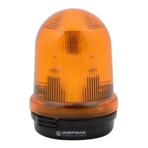 WERMA 82730075 Incandescent Industrial Signal Beacon, 98mm, Yellow, Blinking, IP65, Base Mount | CV6MNX