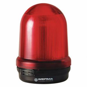 WERMA 82910055 Beacon Warning Light, LED, 24VDC, 50000 hr Lamp Life, Dome, 5 25/64 Inch Height | CU9WEJ 452U23