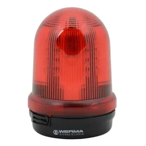 WERMA 82910055 Beacon Warning Light, LED, 24VDC, 50000 hr Lamp Life, Dome, 5 25/64 Inch Height | CU9WEJ 452U23