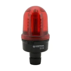 WERMA 82910755 Beacon Warning Light, LED, 24VDC, 50000 hr Lamp Life, Dome, 5 25/64 Inch Height | CU9WEA 452U26