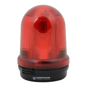 WERMA 82912055 Industrial Signal Beacon, 98mm, Red, Double Flash, Base Mount, 24 VDC | CV6MQE