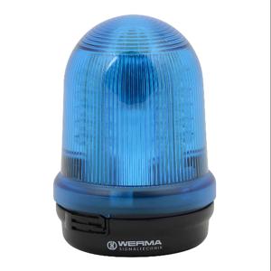 WERMA 82951068 Industrial Signal Beacon, 98mm, Blue, Rotating, Base Mount, 115-230 VAC | CV6MTK