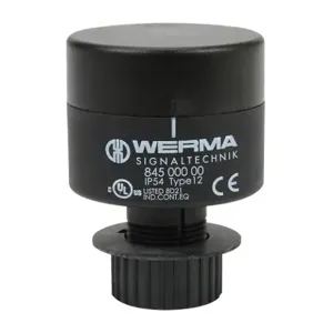 WERMA 84500000 Terminal Element, 50mm Dia., Screw Terminal, Surface, Tube, Single-Hole Or Bracket Mount | CV6PGG