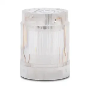 WERMA 84640000 Incandescent Light Element, 50mm Dia., Clear/White, Permanent Light Function | CV6PGL