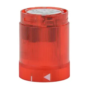 WERMA 84812055 Light Element, 50mm Dia., Red, Flashing Light Function, 24 VDC, Colored Lens, IP54 | CV6PGT