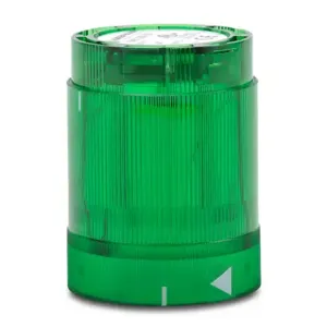 WERMA 84820055 Light Element, 50mm Dia., Green, Permanent Light Function, 24 VAC/VDC, Colored Lens | CV6PGU