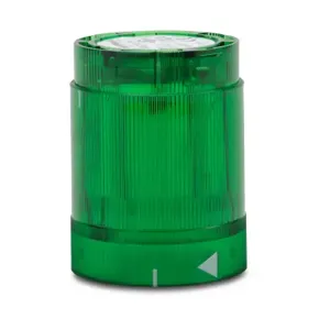 WERMA 84821075 Light Element, 50mm Dia., Green, Blinking Light Function, 24 VAC/VDC, Colored Lens, IP54 | CV6PGX