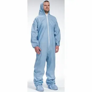 WEST CHESTER PROTECTIVE GEAR 3109/3XL Coveralls, Polyester, Serged Seam, Blue, 3Xl, 25 PK | CU9WGQ 34UJ67