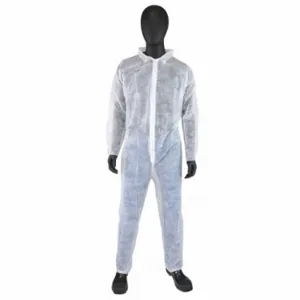 WEST CHESTER PROTECTIVE GEAR 3500/L Coveralls, Serged Seam, White, 25 PK | CU9WGU 34UJ88