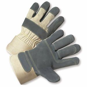 WEST CHESTER PROTECTIVE GEAR 500DP-AA/S Leather Palm Gloves, White, Unlined, Size S, PK 12 | CU9WHN 43HA80