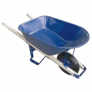 WESTWARD 10G167 Wheelbarrow Steel 6 Cubic Feet Flat Free | AA2FJE