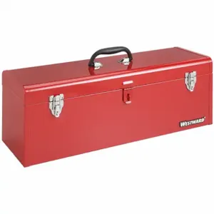 WESTWARD 10J162 Portable Tool Box 24 W x 8 D x 9 H Steel Red | AA2GUB