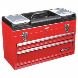 WESTWARD 10J165 Tool Chest 20-1/2 Wx8-5/8 Dx13-3/4 H Red | AA2GUD