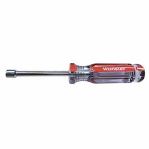 WESTWARD 10J243 Nut Driver Hex 6mm Red Steel | AA2GXF