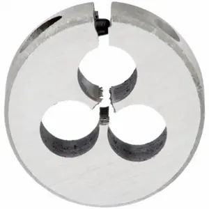 WESTWARD 10T722 High Speed Steel Round Adjustable Thread Die 13/16 Inch 10 24pitch | AA2MBK