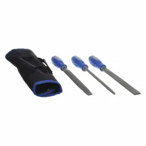 WESTWARD 10Z758 Hand File Set Bastard/smooth 8 Inch Length 3 Pc | AA2RVY