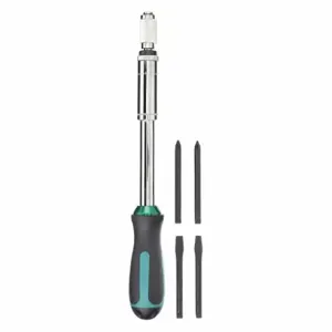 WESTWARD 11Z422 Multi-bit Screwdriver Ratchet 4-in-1 5pc | AA3YUL