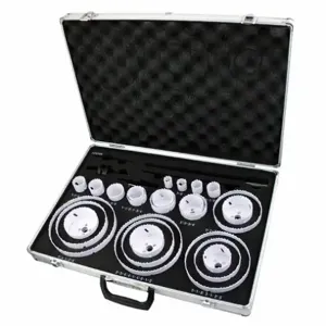 WESTWARD 12G709 Hole Saw Set Bi-metal 30 Pcs | AA4ECA