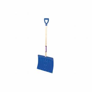 WESTWARD 12U487 Snow Shovel, 18 Inch Blade Width, Wood, 36 Inch Handle Length, D-Grip | CV2AAT