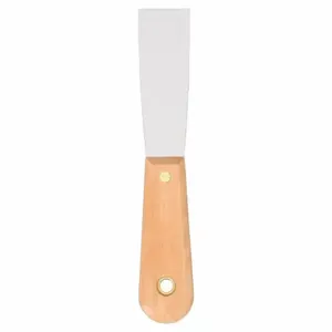 WESTWARD 13A670 Putty Knife Stiff Steel/wood 1-1/4 In | AA4RBL