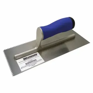 WESTWARD 13P549 Notched Trowel 11 x 4-1/2 Steel | AA6AZE