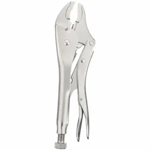 WESTWARD 1ECE6 Curved Jaw Locking Plier 10 Inch Steel | AA9NPJ