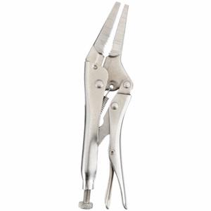 WESTWARD 1ECF2 Long Nose Locking Pliers 6 Inch Steel | AA9NPN