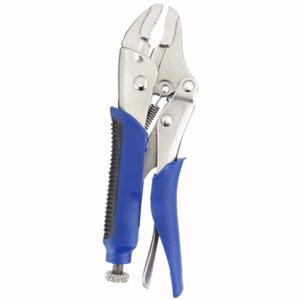 WESTWARD 1ECF8 Curved Jaw Locking Pliers 5 Inch Soft Grip | AA9NPT