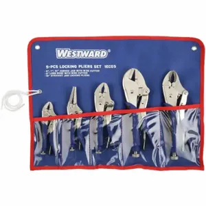 WESTWARD 1ECG5 Locking Pliers Set 5 6 7 10 10 Inch 5 Pc | AA9NPZ