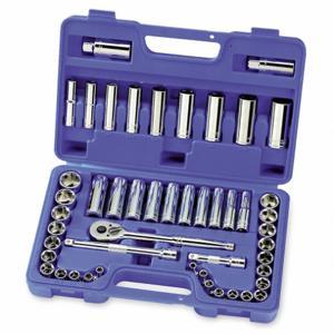 WESTWARD 1KEH7 Socket Set 3/8 Drive 49 Pc | AB2AKF