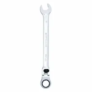 WESTWARD 1LCN8 Ratcheting Combination Wrench 17mm Flexible | AB2DMM