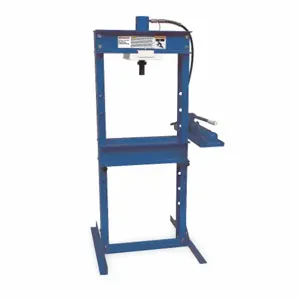 WESTWARD 1MZJ4 Hydraulic Press, Hand Pump Pump, Blue, 25 ton Frame Capacity, Disconnect Cylinder, Steel | CU9XZF