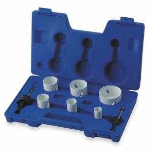 WESTWARD 1VXK2 Hole Saw Kit Bimetal 7/8 To 2.5 Inch 8 Pc | AB3XUB