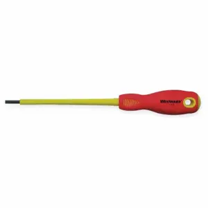 WESTWARD 1YXJ9 Insulated Slotted Screwdriver 1/8 x 4 In | AB4MHP