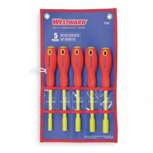 WESTWARD 1YXN8 Insulated Nut Driver Set Metric 5 Pc | AB4MJT