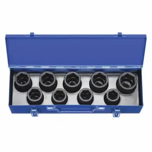 WESTWARD 21WL54 Impact Socket Set 3/4 Drive 10 Pc | AB6KZY