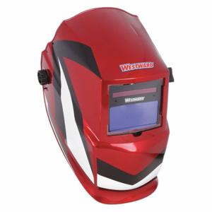 WESTWARD 22XX41 Auto Dark Welding Helmet 4 And 9 To 13 Red/black | AB7GFG