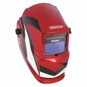 WESTWARD 22XX41 Auto Dark Welding Helmet 4 And 9 To 13 Red/black | AB7GFG