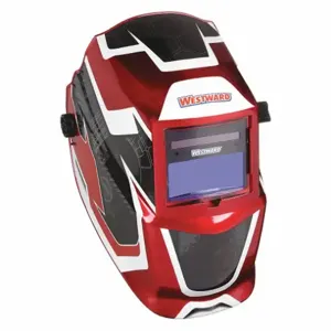 WESTWARD 22XX43 Auto Dark Welding Helmet 4 And 9 To 13 Red/black | AB7GFJ