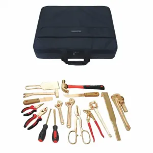 WESTWARD 23X823 Hazmat Non-sparking Tool Set 16 Piece | AB7PHZ