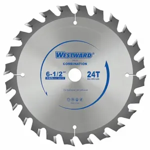 WESTWARD 24EL52 Circular Saw Blades 6-1/2 Inch 24t | AB7WQA