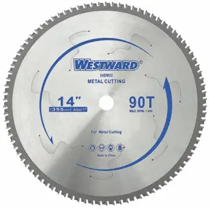 WESTWARD 24EM33 Metal Cutting Blade 14 Inch 90t | AB7WTJ