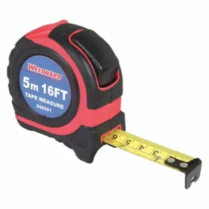 WESTWARD 24Z091 Tape Measure 3/4 Inch x 16 Feet Steel | AB8ADY